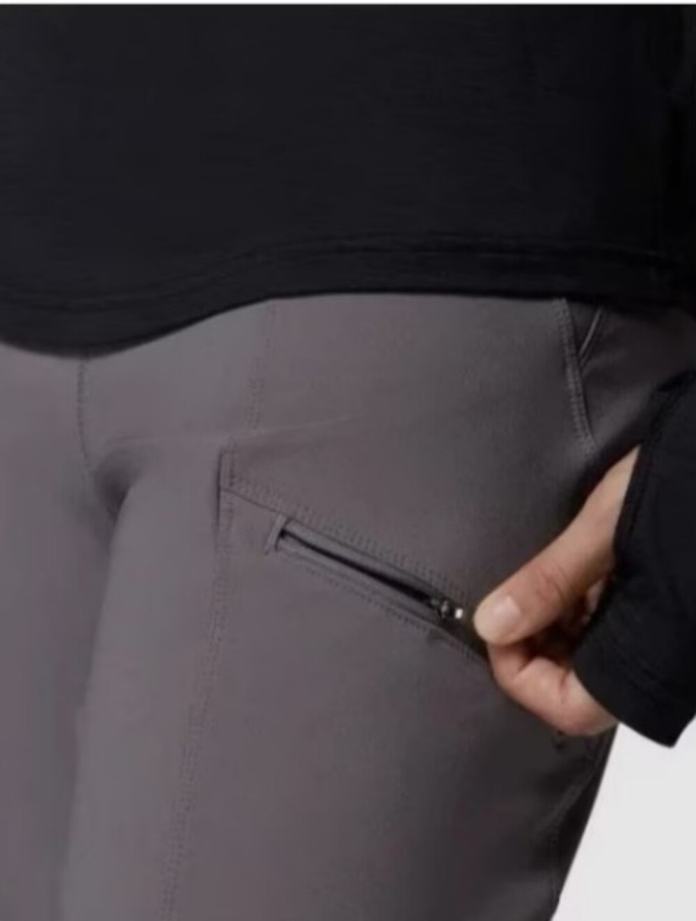 New Columbia Fleece Lined Active Fit Straight Leg Pants City Grey Size Large NWT - Picture 4 of 8